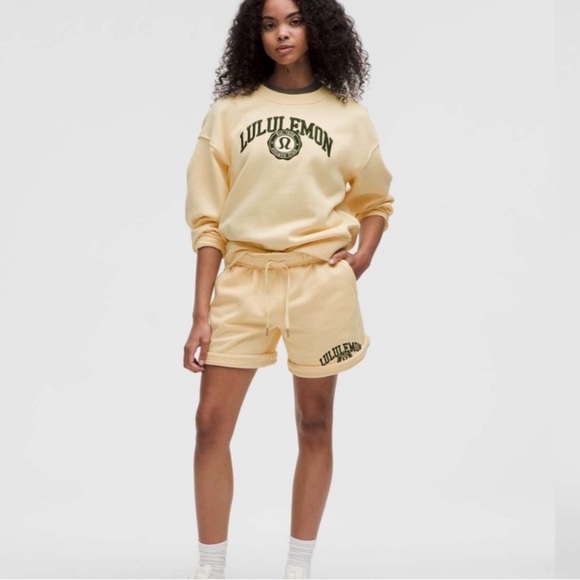 lululemon athletica Pants - Lululemon Athletica Cream Athletic Shorts